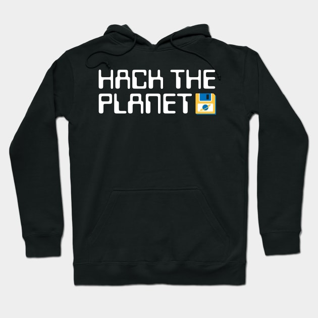 Hack The Planet - Varsity Hoodie by UndrDesertMoons